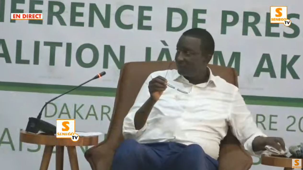 Revivez la conférence de presse d’Amadou Ba (Senego Tv)