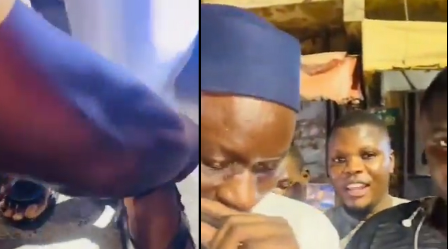 Triste scène, Abass Fall et ce vendeur de chaussures touchent les cœurs. Regardez !
