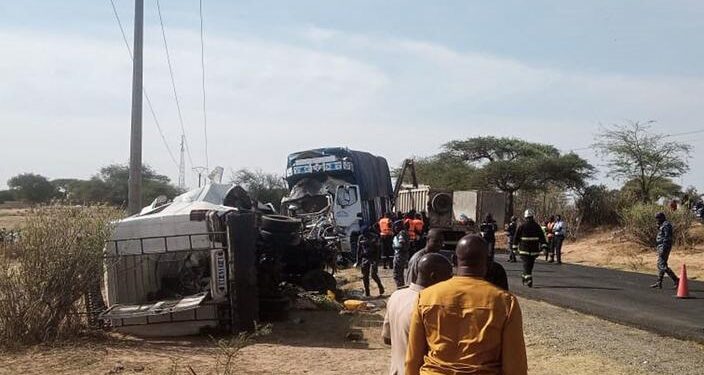 Axe Mbour – Fatick : Deux morts et deux blessés graves dans une collision entre deux camions