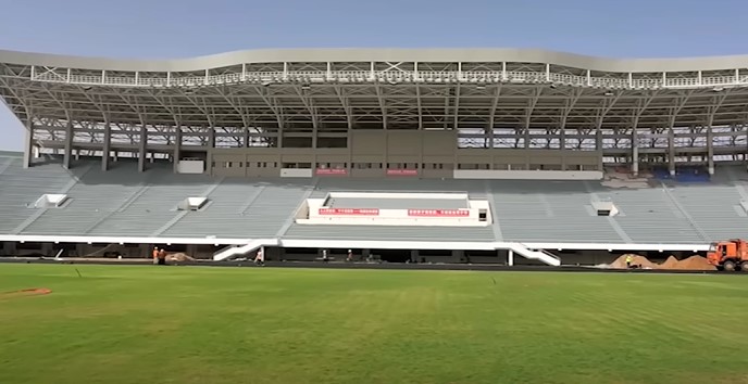 (Vidéo) Découvrez l’état d’avancement des travaux du stade Léopold Sédar Senghor