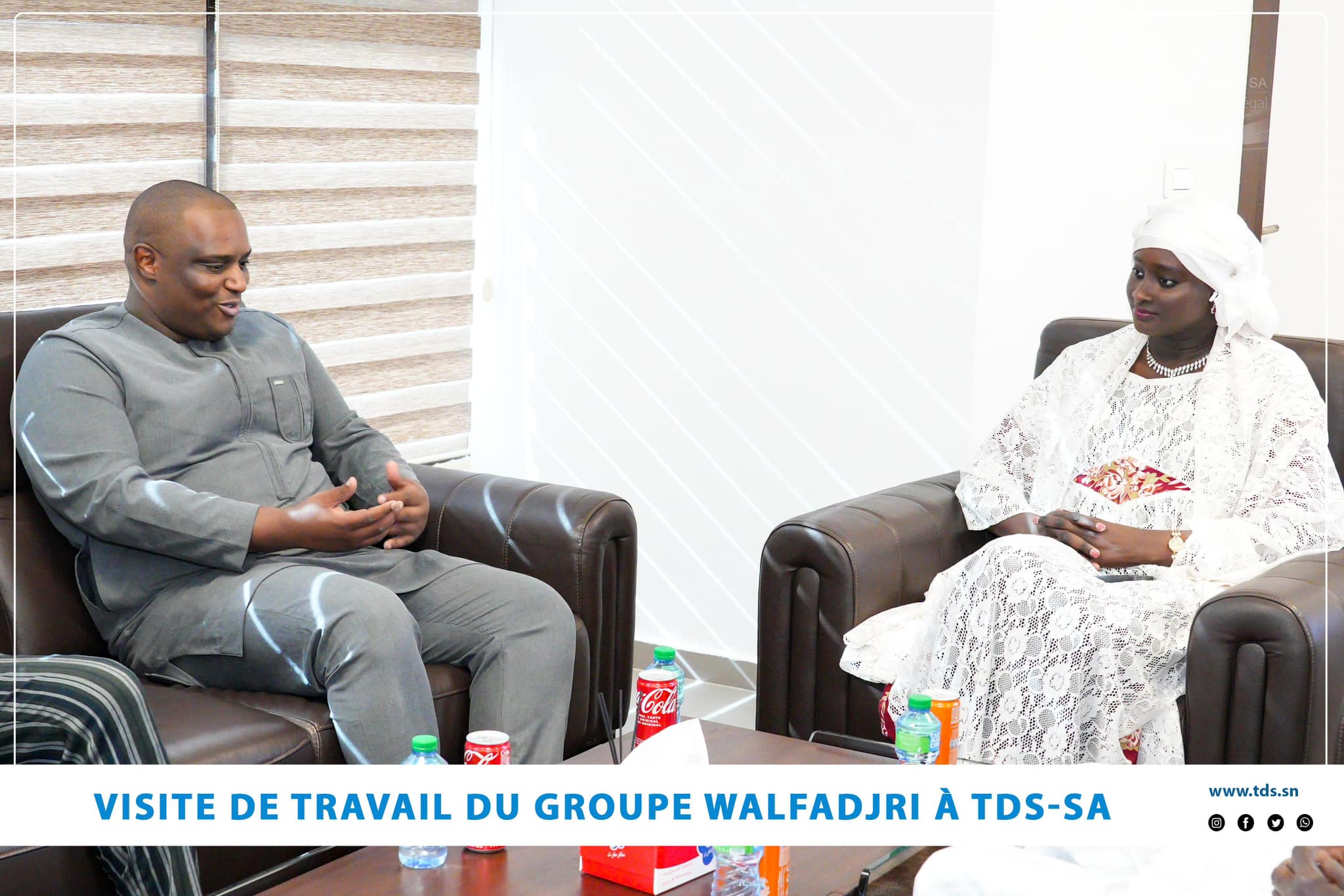 TDS SA : Cheikh Niass reçu par la directrice Amina Sarr