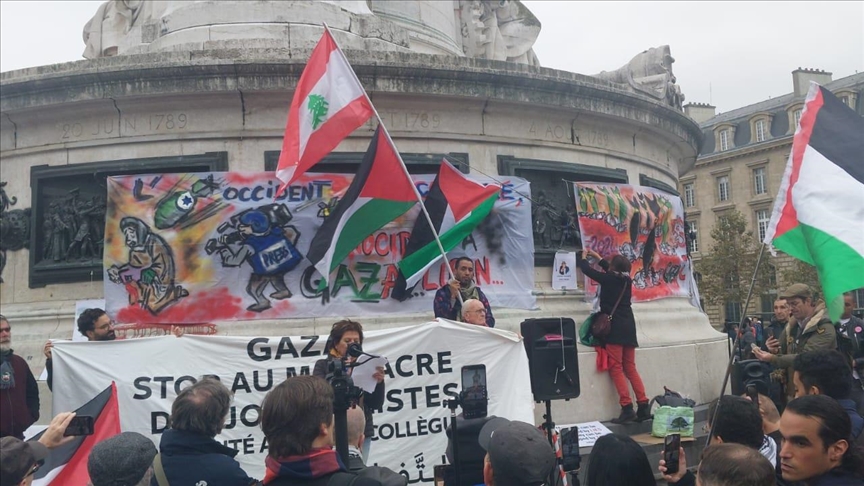 Manifestation à Paris : Soutien aux journalistes en Palestine et au Liban