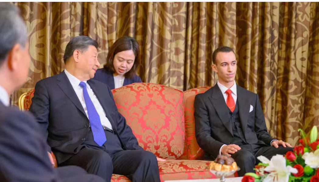 Maroc : le prince héritier Moulay reçoit le président chinois Xi Jinping à Casablanca