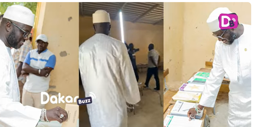 (Vidéo) : Le ministre El Malick Ndiaye sympathise avec les militants après son vote