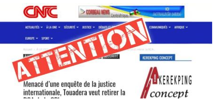 Les coulisses du média « indépendant » Corbeau News Centrafrique