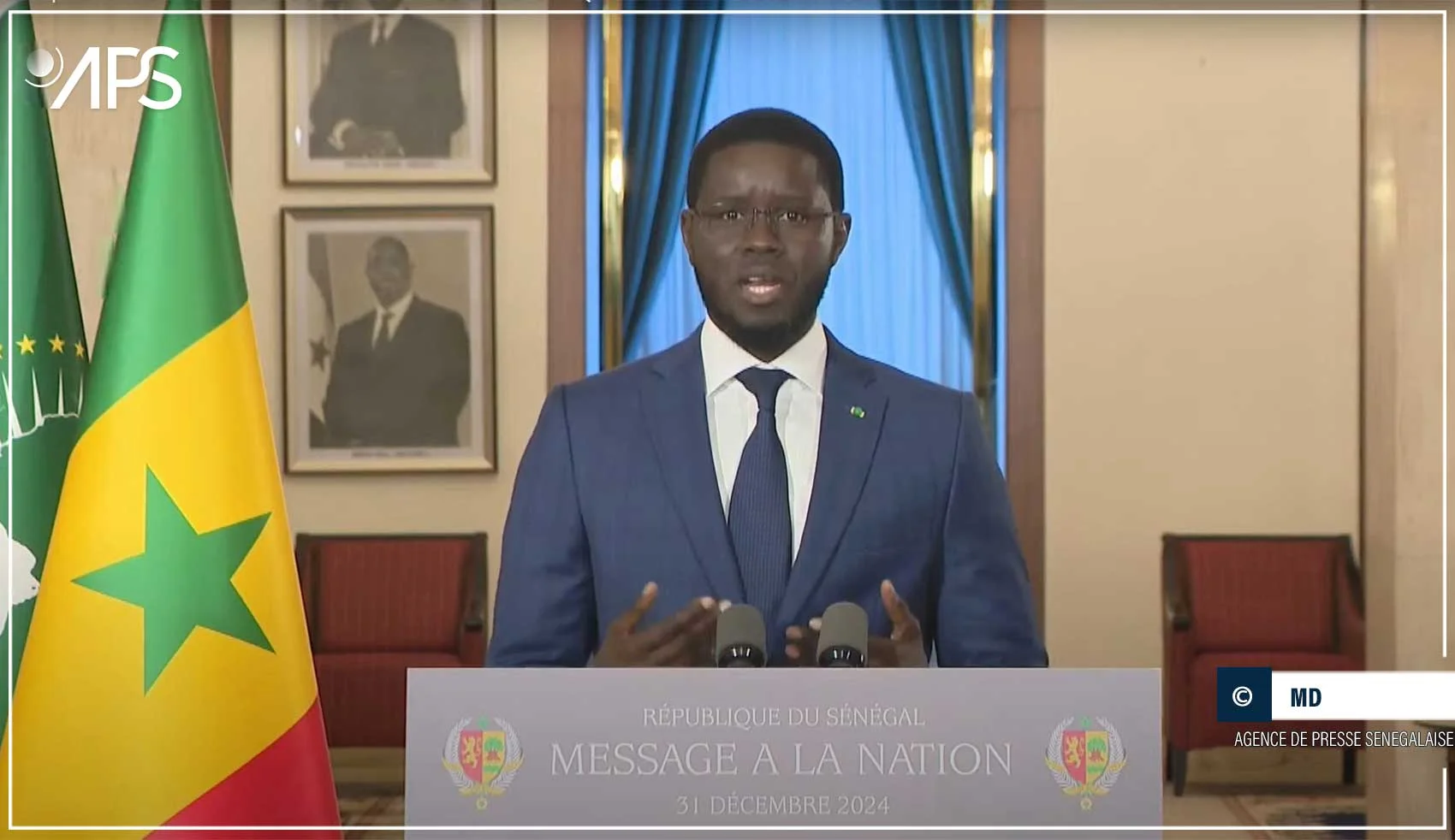 Discours de Nouvel An : Les Priorités du Président Bassirou Diomaye Faye pour 2025