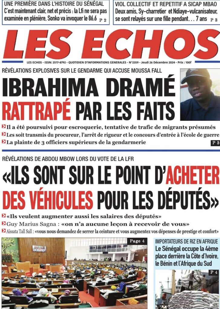 La Matinale Senego : Barthélémy Dias, Ndeye Khady Ndiaye et Yoro Dia au cœur de l