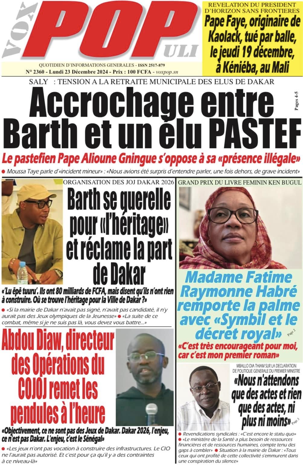 La Matinale Senego : Guy Marius Sagna, Ramadan 2025, et Budget Sénégal