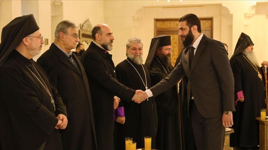 Rencontre en Syrie : Ahmed Al-Sharaa échange avec la communauté chrétienne à Damas