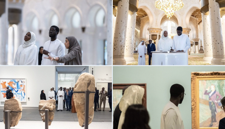 Diomaye Faye et son épouse Marie Khone en visite au musée du Louvre d’Abou Dhabi (Photos)