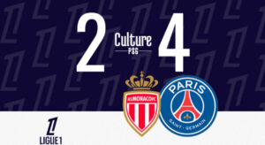 Le PSG a battu Monaco 4-2 lors de la 16ᵉ journée du championnat de France