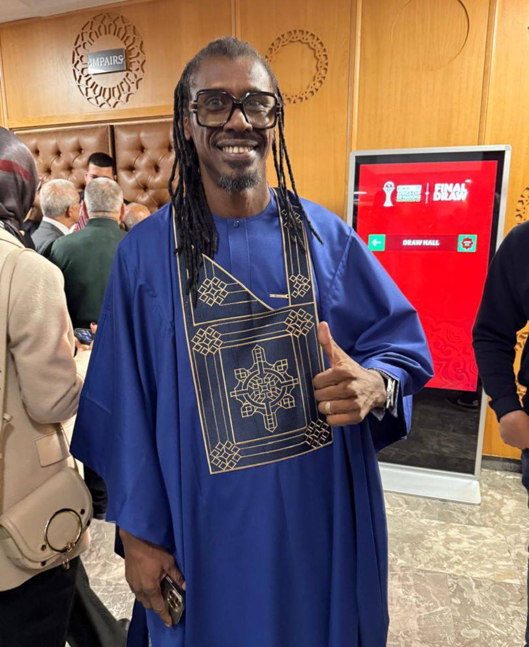 Tirage au sort de la 35e édition de la Can, Fadiga, El Hadji et Aliou cissé à Rabat  (Photos)