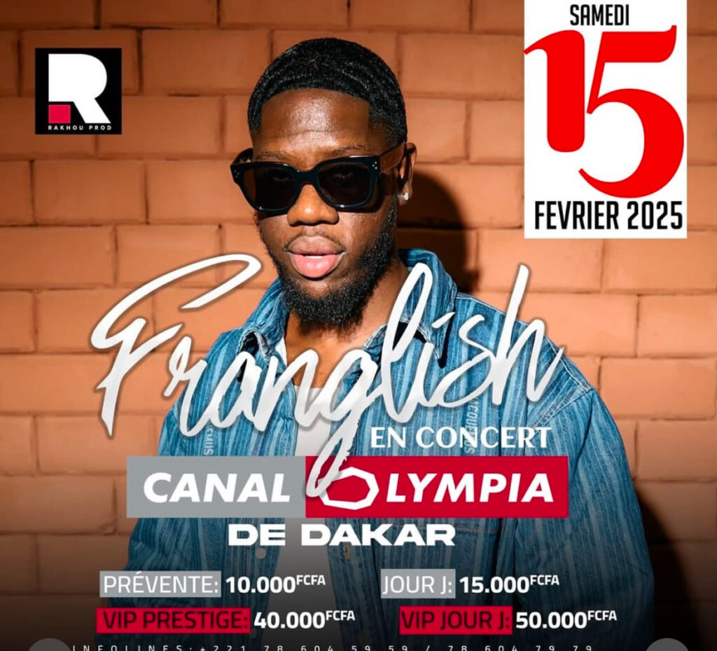 Franglish en concert exceptionnel à Dakar le 15 février 2025