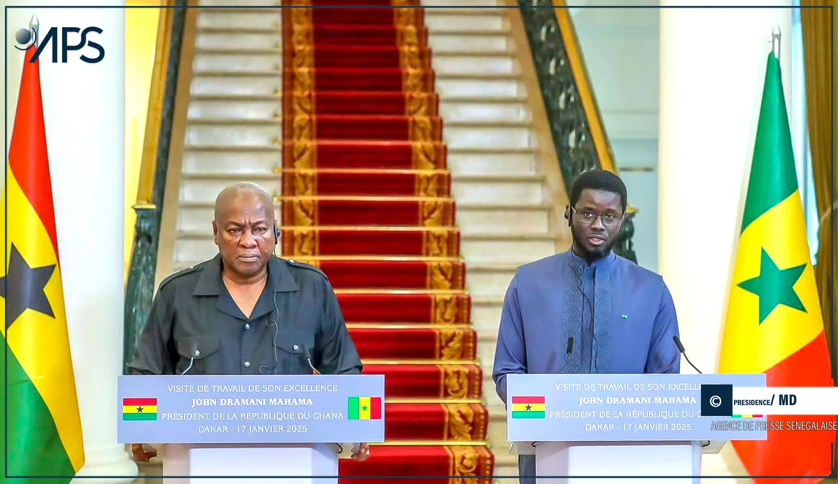 Rencontre entre Diomaye et Mahama : démocratie et échanges commerciaux à l’honneur