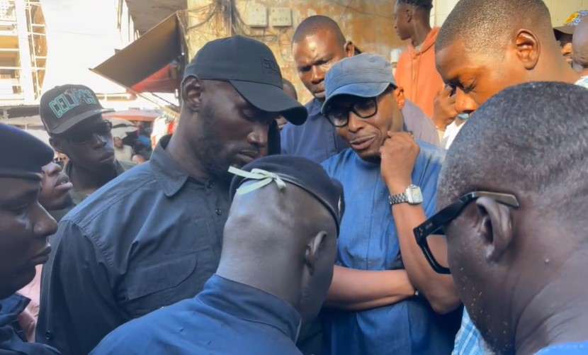 (Vidéo) La visite de Barthélemy Dias aux commerçants de Sandaga interrompue par les forces de l’ordre