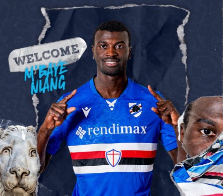 Mercato : Mbaye Niang s’engage avec la Sampdoria jusqu’à la fin de la saison!