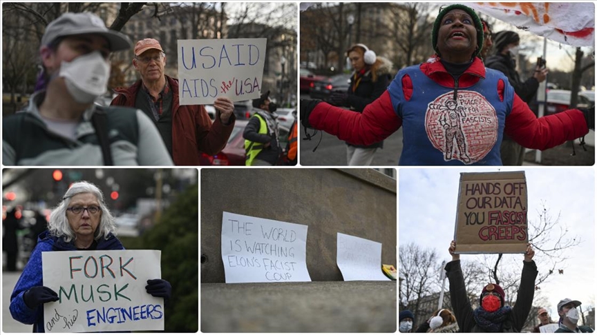 États-Unis : Manifestation contre l’influence d’Elon Musk sur le gouvernement