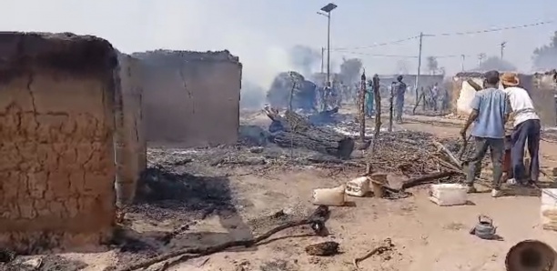 Incendie à Altou Gagnick : le village partiellement détruit