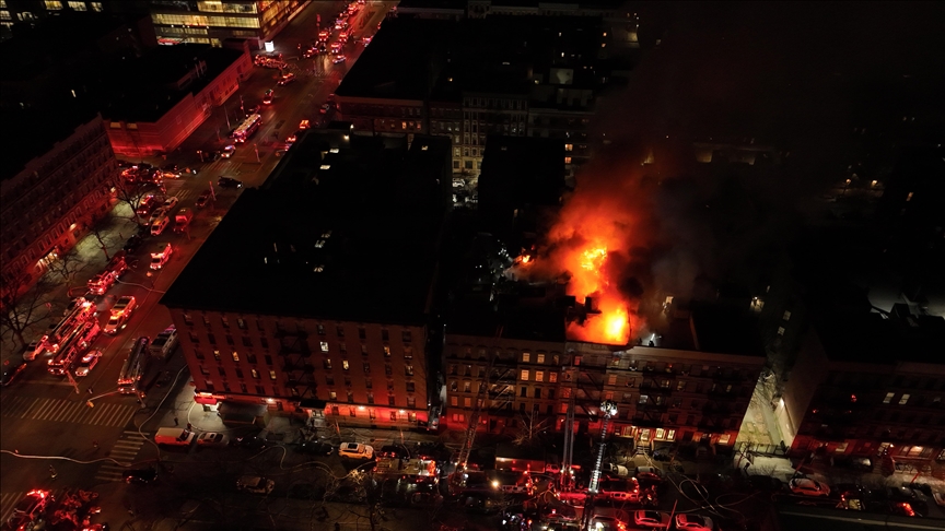 Incendie à New York : Une intervention massive à Harlem