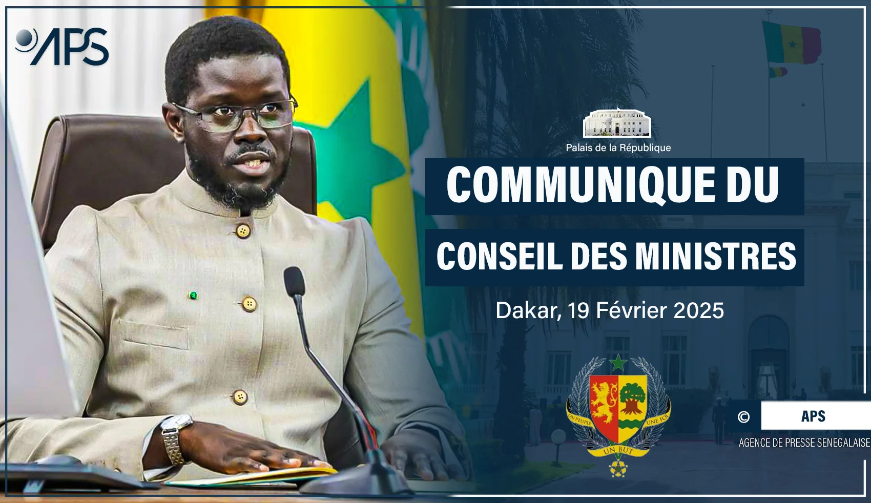 Le Conseil des ministres sénégalais du 19 février 2025 : résilience économique et gestion de l’eau en priorités