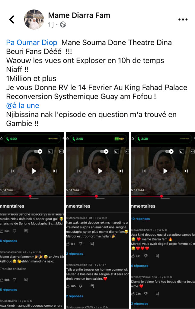 Mame Diarra Fam illumine la série « Lady Diama » avec sa performance