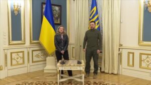 Ukraine : Rencontre entre Zelensky et Calvino pour renforcer le soutien international