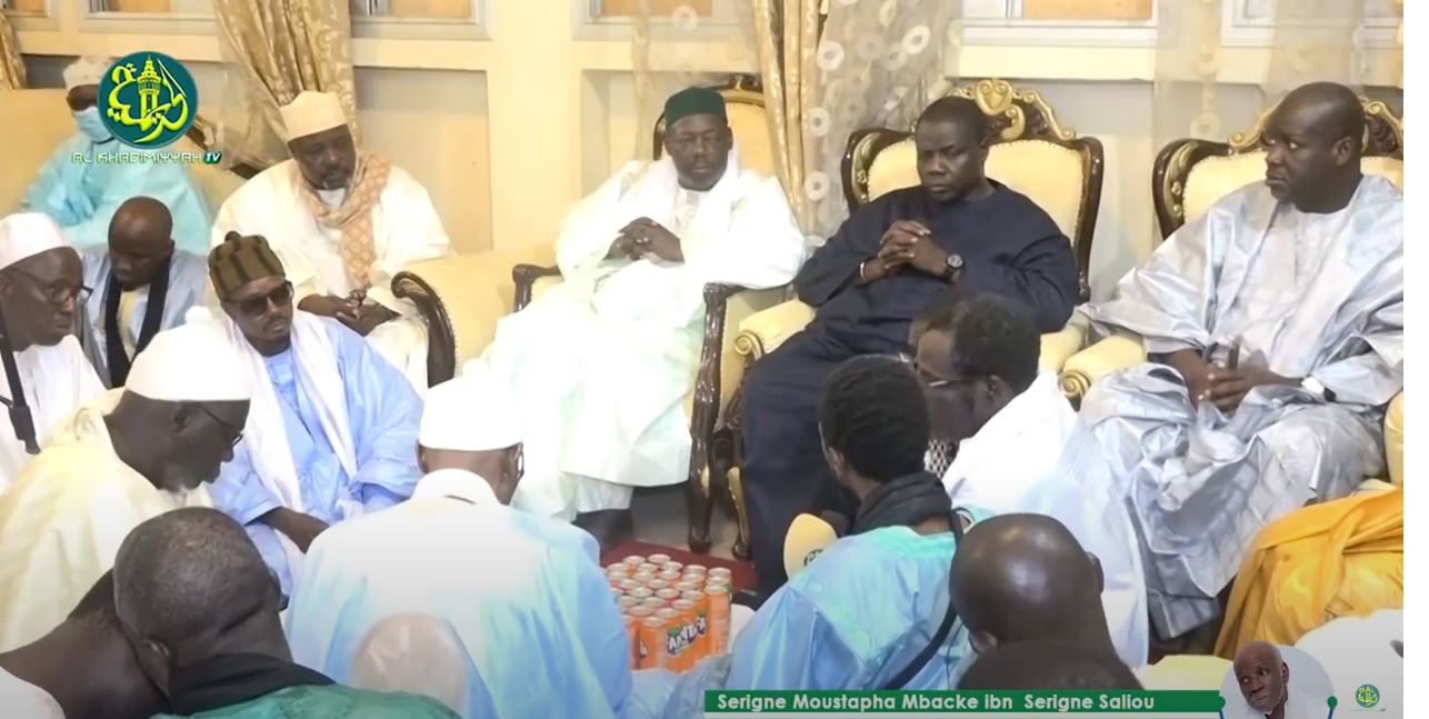 Décès de Serigne Moustapha Saliou : Une forte délégation du Khalife général des Tidianes à Touba(vidéo)