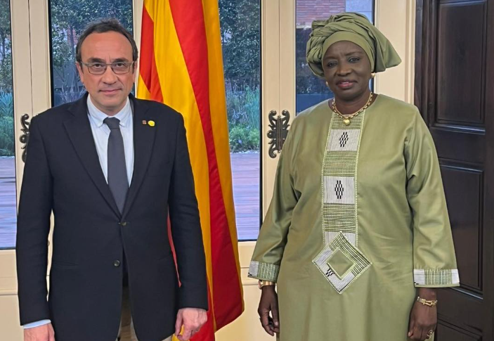 A la recherche de partenaire à Barcelone, Aminata Touré lance les négociations avec le président du parlement de Catalogne