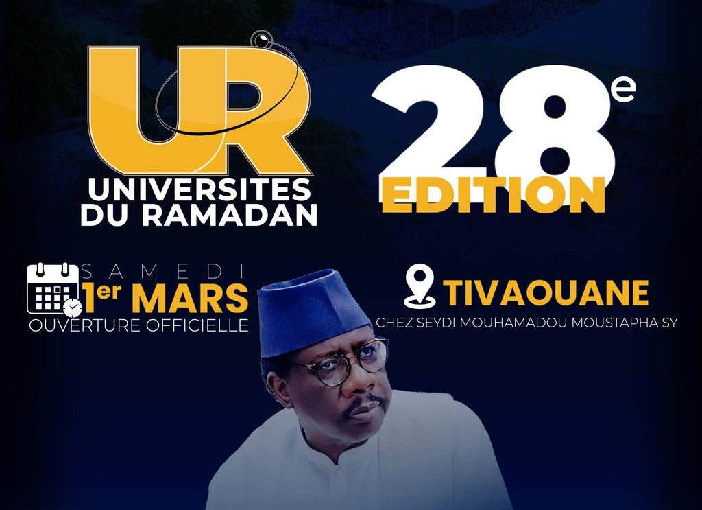 Université Ramadan 2025 : Tivaouane, centre spirituel, ce samedi 1er mars