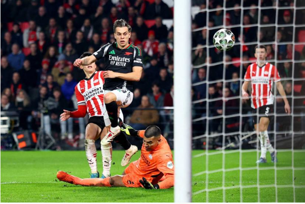 Ligue des champions : Arsenal écrase le PSV Eindhoven avec une performance spectaculaire