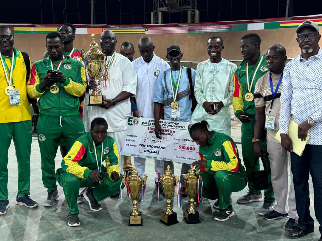 Abuja 2025 : L’équipe nationale de Lutte du Sénégal remporte pour la 7e fois le Tournoi de la CEDEAO