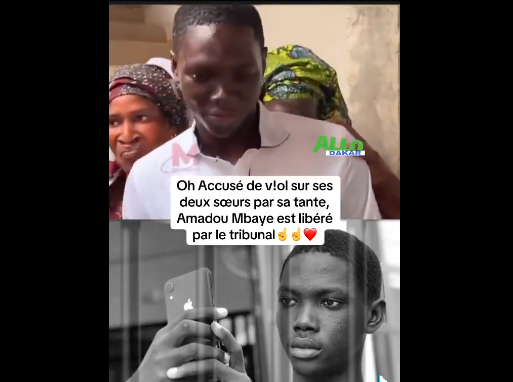 Blanchi par la justice, le jeune Amadou Mbaye accueilli chaleureusement par sa famille(vidéo)