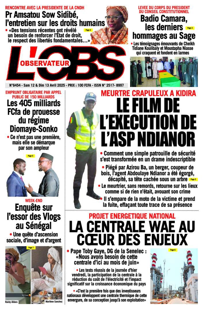 Découvrez les Unes des journaux sénégalais du samedi 12 avril 2025