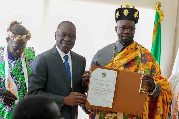 Bouaké (Côte d’Ivoire) : Ousmane Sonko élevé au rang de Citoyen d’honneur…