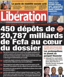 Découvrez les Unes des journaux sénégalais du vendredi 02 mai 2025