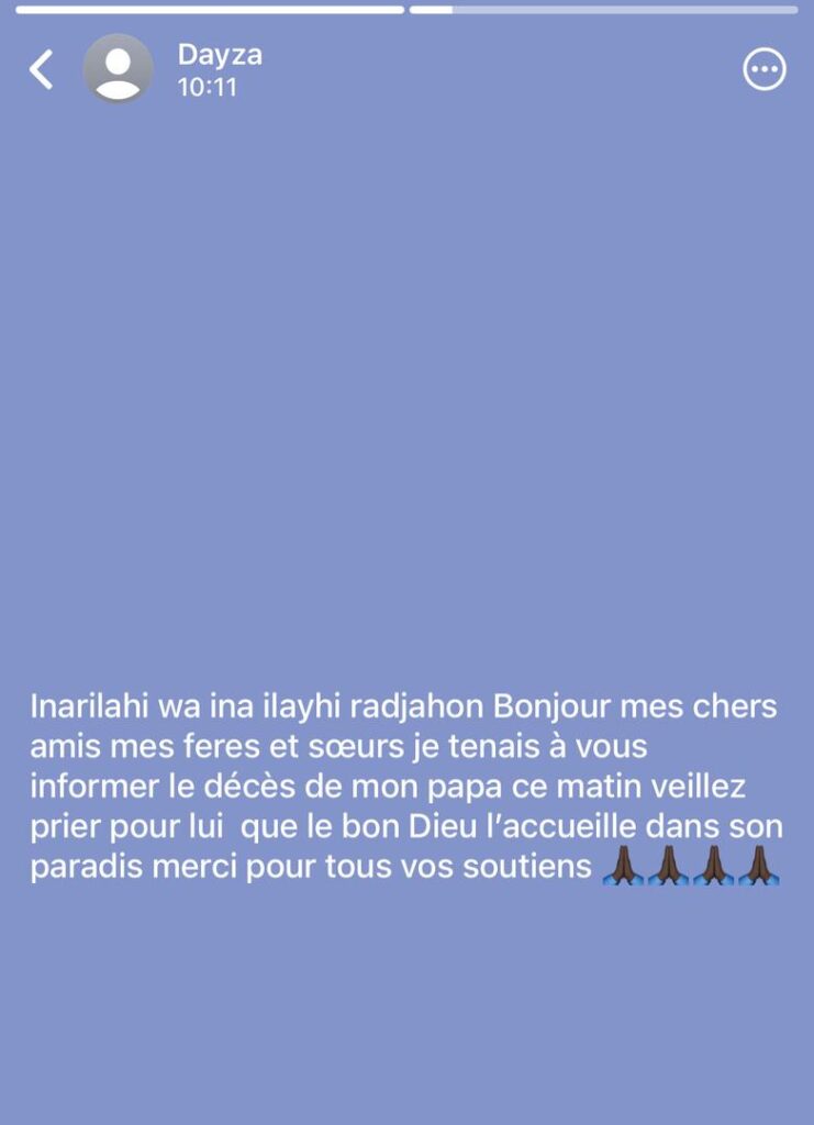 Akhlou Brick en deuil : Dayza confronté à une perte familiale