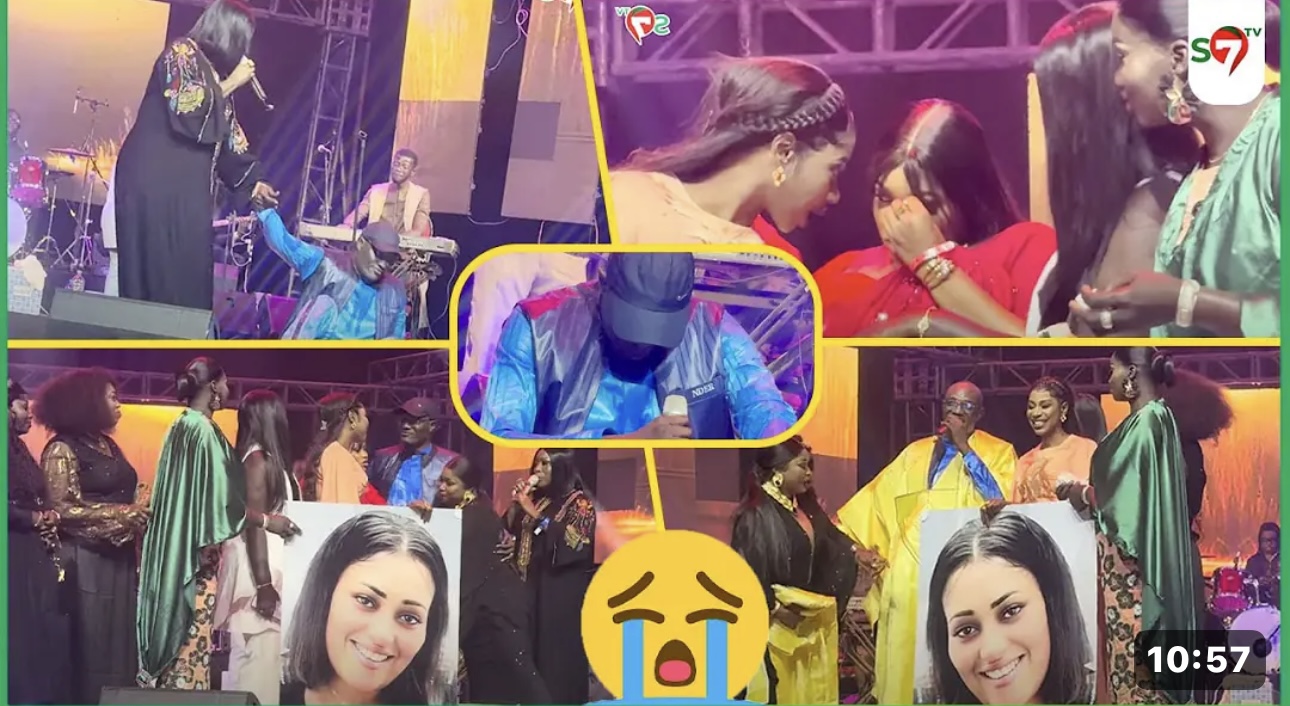 Aliou Mbaye Nder ému par une surprise de ses enfants en concert à Dakar