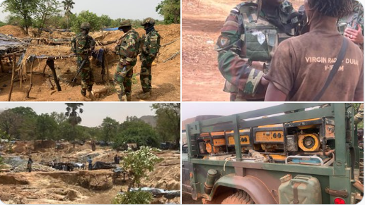 Démantèlement d’un site d’orpaillage clandestin à Kédougou par l’armée