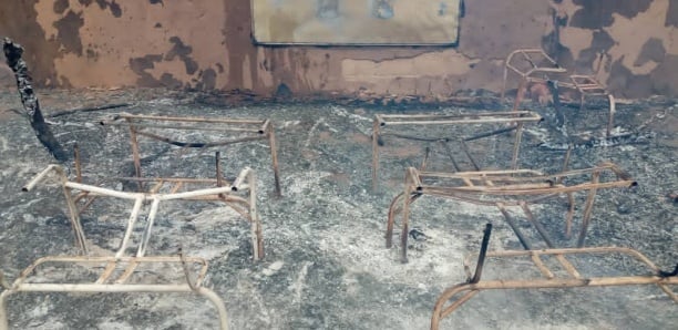 Incendie dans une école de Mpal : deux abris provisoires ravagés