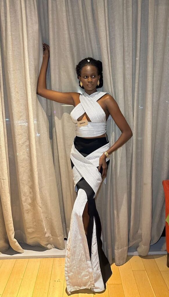 Mame Fama Gaye : élégance rayonnante au concours Miss World International