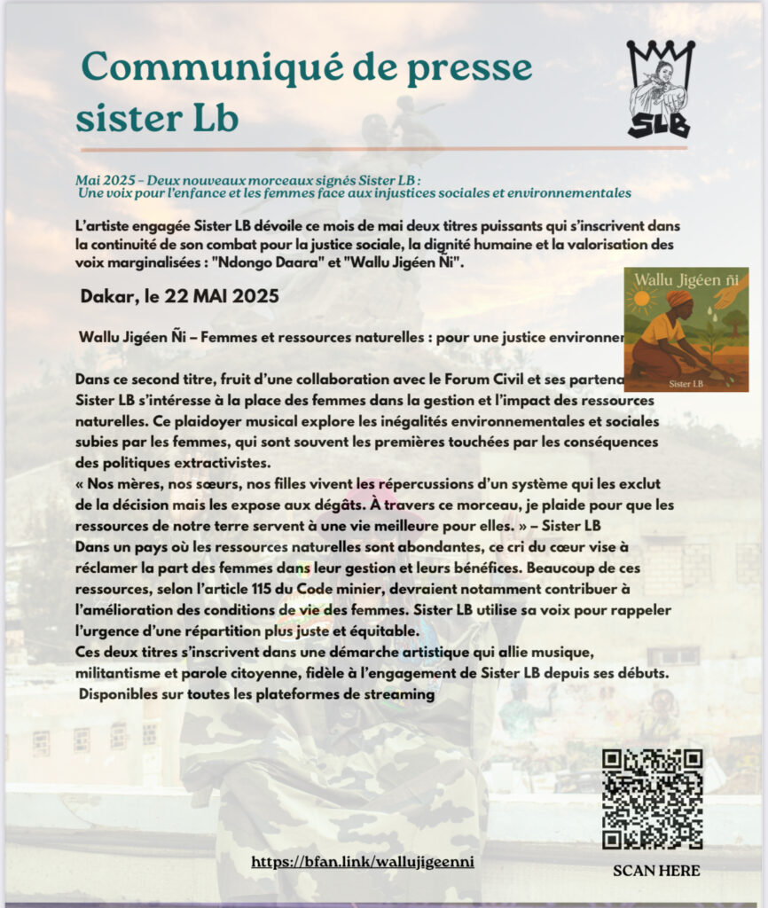 Sister LB : Deux Chansons Pour Élever Les Consciences