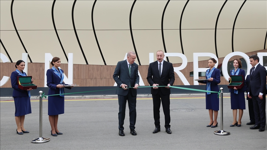 Turquie-Azerbaïdjan : Erdogan et Aliyev inaugurent l’aéroport de Latchine