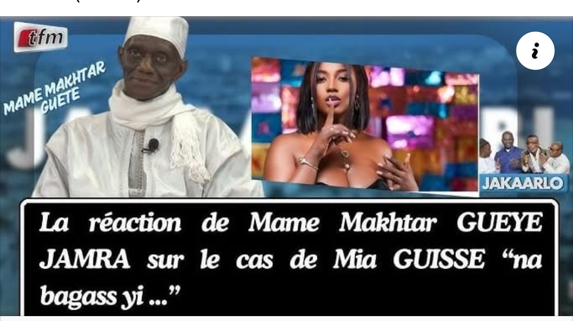 Wally Seck et Mia Guissé : Mame Makhtar Gueye réagit sur TFM