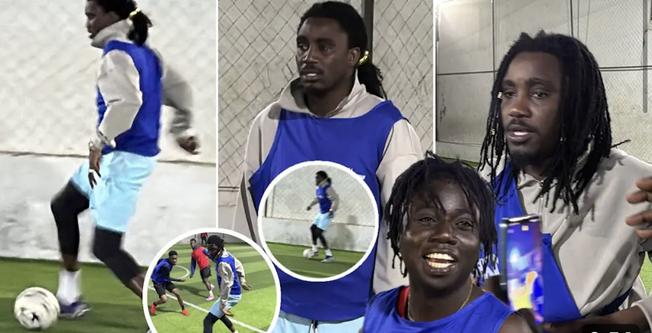 Wally Seck : loin des polémiques, le chanteur s’épanouit sur le terrain de football