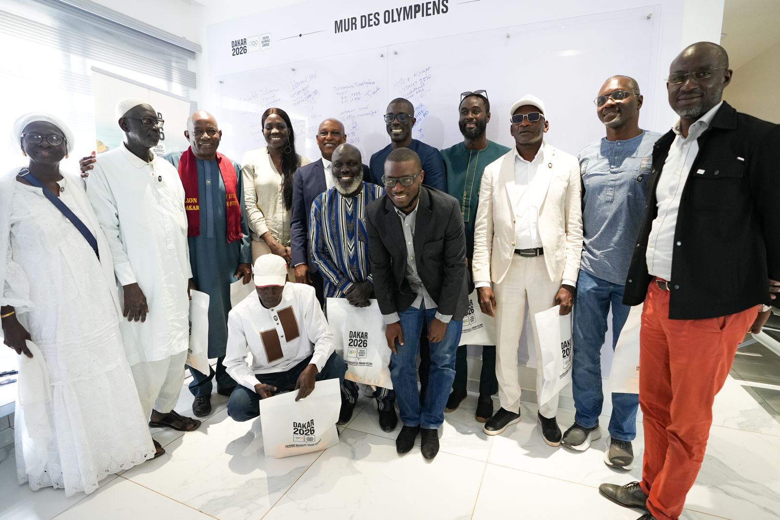 (Photos) Les héros olympiques sénégalais immortalisés au siège de Dakar 2026