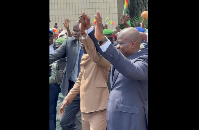 Investiture d’Oligui Nguema : Bassirou Diomaye Faye accueilli en grande pompe au Gabon (Vidéo)