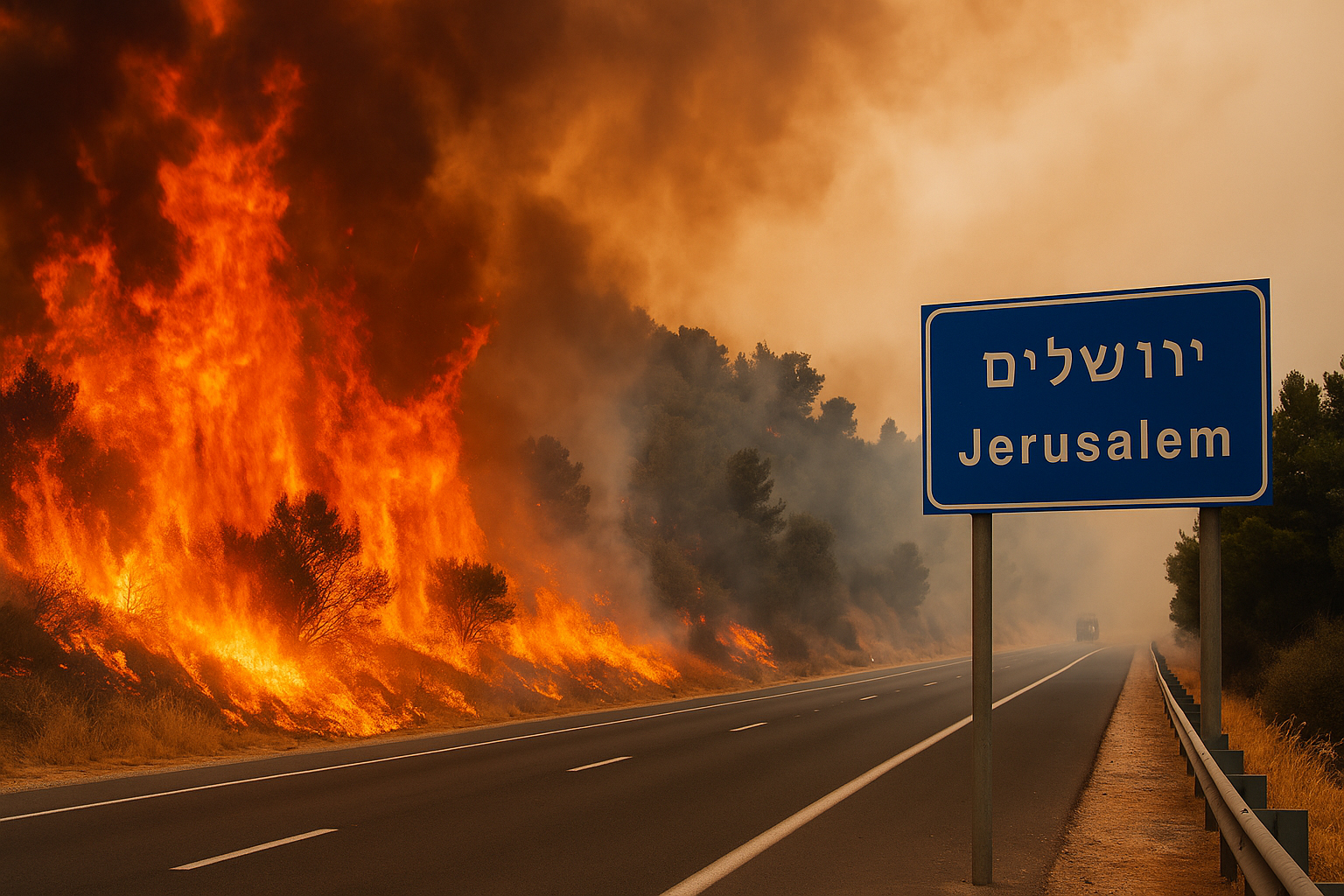 Israël en alerte maximale face à des incendies majeurs près de Jérusalem