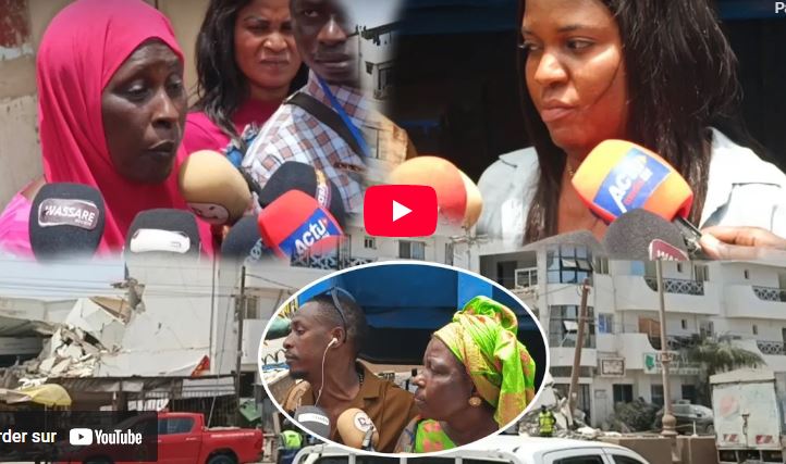 Effondrement de leur immeuble à Ngor : la réaction de certains occupants ( vidéo)