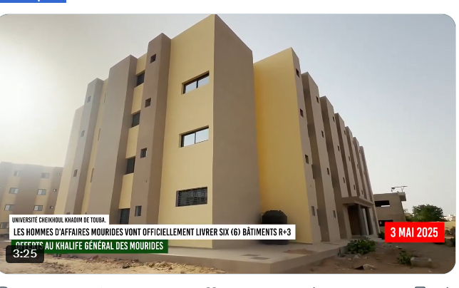 Université Cheikhoul Khadim : Le cadeau majestueux des hommes d’affaires mourides