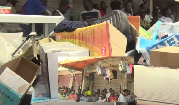 Litige autour d’un magasin à Grand Yoff : un commerçant et ses marchandises délogés en plein jour (vidéo)